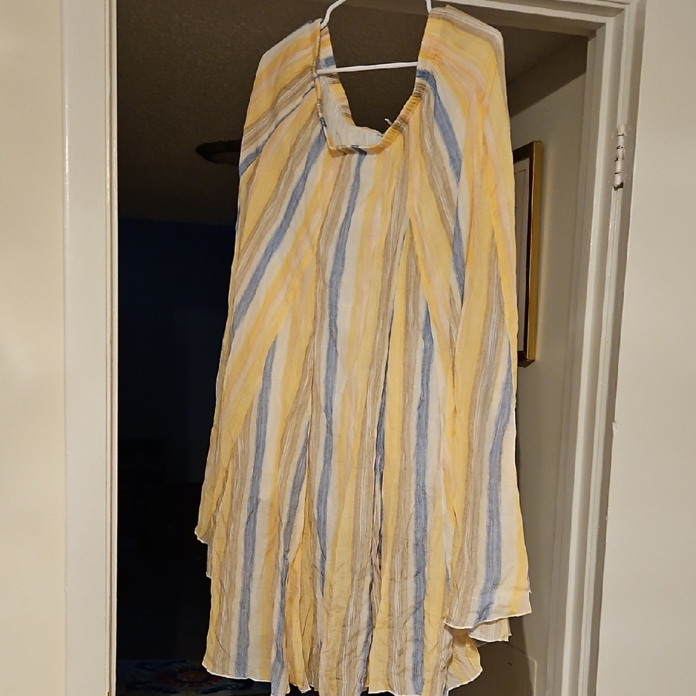 New Directions Curvy Striped Dress